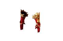 Red Flame Apocalypse White Wizard Gloves