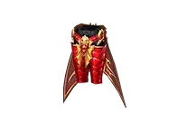 Red Flame Apocalypse Gun Crusher Pants