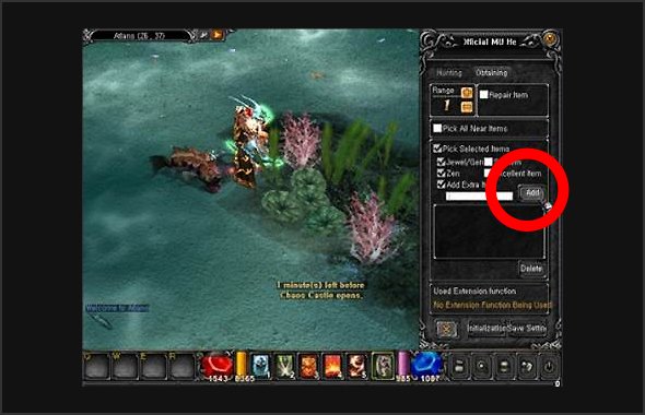 MU Helper nustatymai