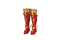 Red Flame Apocalypse Gun Crusher Boots